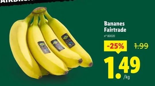 Offre: Bananes Fairtrade