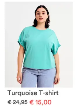 Aanbieding: Turquoise T-shirt