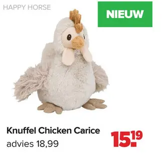 Promotie: Knuffel Chicken Carice