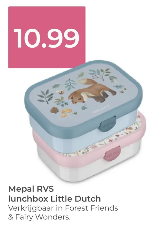 Aanbieding: RVS lunchbox Little Dutch