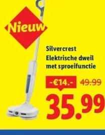 Aanbieding: Elektrische dweil met sproeifunctie