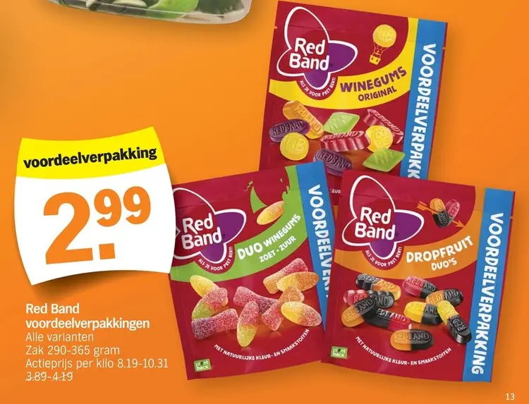 Promotie: Red Band voordeelverpakkingen