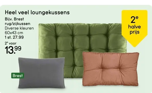 Aanbieding: Loungekussens