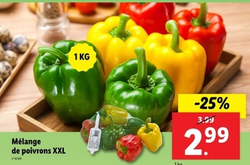 Offre: Mélange de poivrons XXL