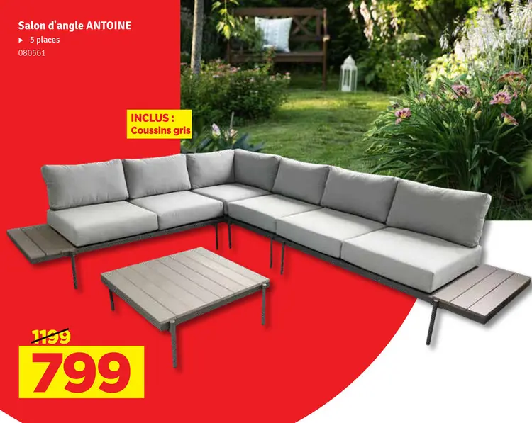 Offre: Salon d'angle ANTOINE
