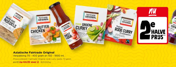 Promotie: Fairtrade Original Aziatische producten