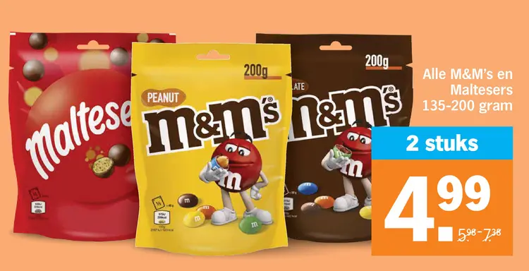 Aanbieding: M&M's en Maltesers