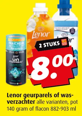 Aanbieding: Lenor geurparels of wasverzachter