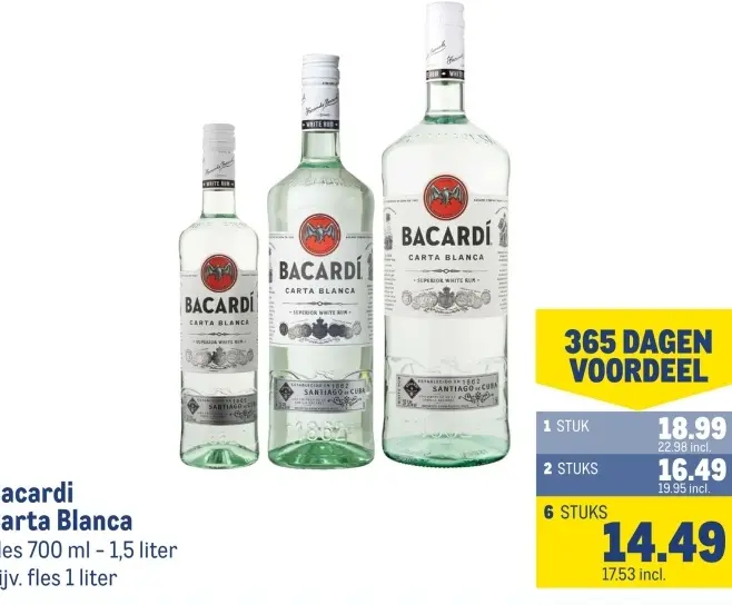 Aanbieding: Bacardi Carta Blanca