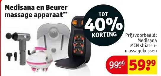 Aanbieding: Medisana en Beurer massage apparaat