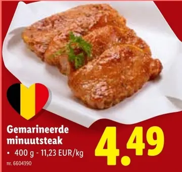 Aanbieding: Gemarineerde minuutsteak