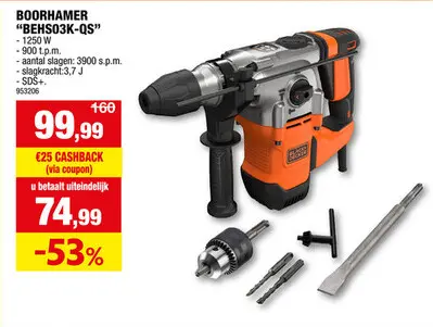 Promotie: Boorhamer "behs03k-qs"