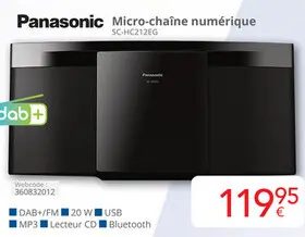 Offre: Panasonic Micro-chaîne numérique
