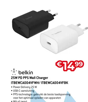 Aanbieding: 25W PD PPS Wall Charger