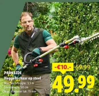Aanbieding: Heggenschaar op steel