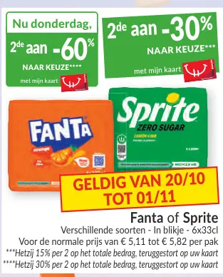 Promotie: Fanta of Sprite