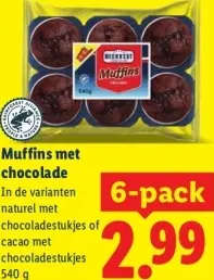Aanbieding: McEnnedy Muffins met chocolade