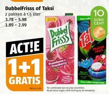 Aanbieding: DubbelFrisss of Taksi