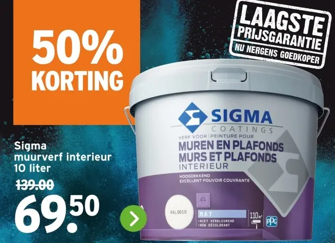 Aanbieding: muurverf interieur
