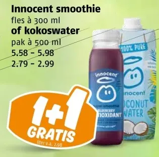 Aanbieding: Smoothie of kokoswater