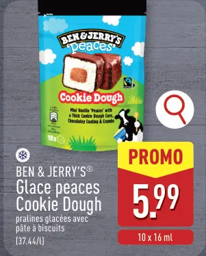 Offre: Glace peaces Cookie Dough