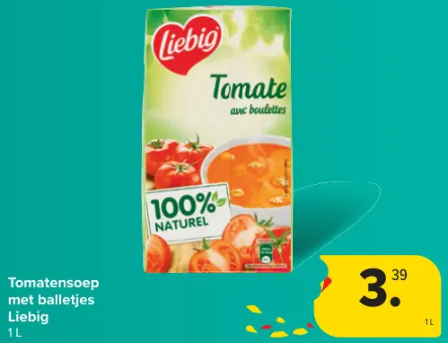 Aanbieding: Tomatensoep met balletjes
