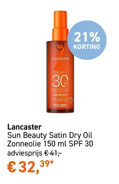 Aanbieding: Sun Beauty Satin Dry Oil Zonneolie