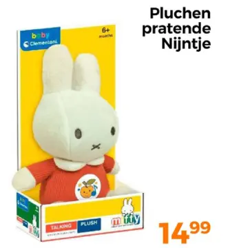 Aanbieding: Pluchen pratende Nijntje