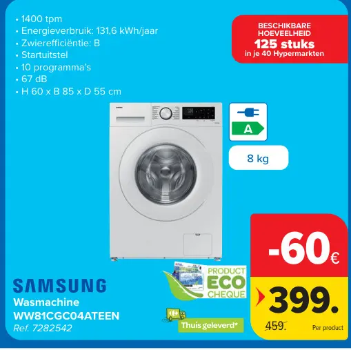 Aanbieding: Wasmachine
