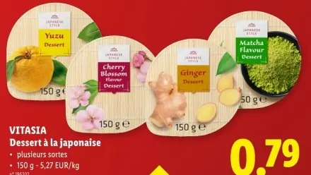 Offre: Dessert à la japonaise