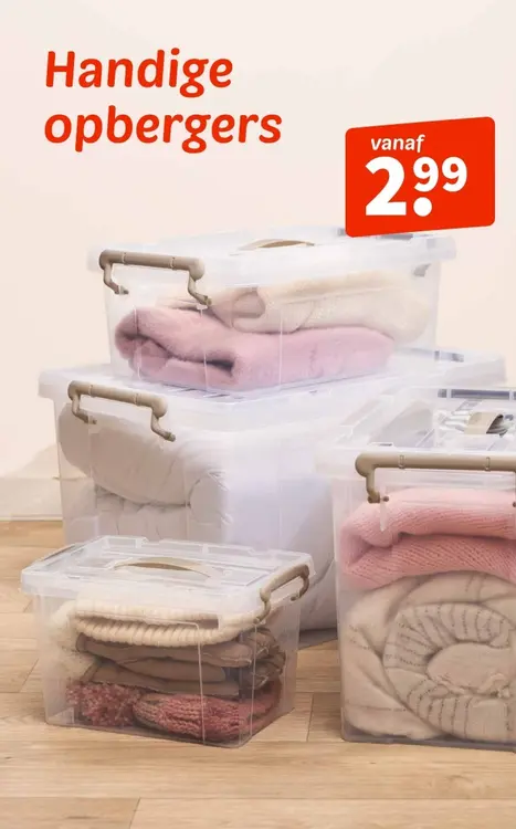 Promotie: Handige opbergers