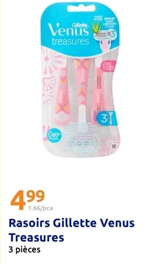 Offre: Rasoirs Gillette Venus Treasures