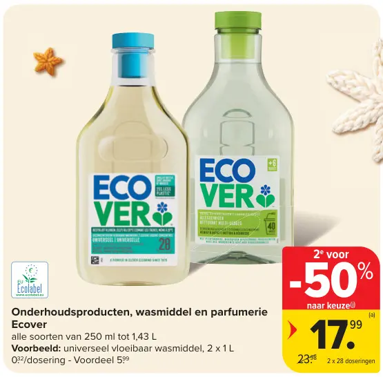 Promotie: Onderhoudsproducten, wasmiddel en parfumerie