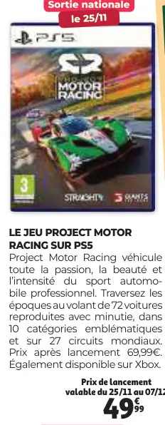 Aanbieding: Project motor racing sur ps5
