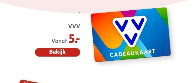 Aanbieding: VVV Cadeaukaart