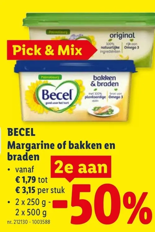 Promotie: Margarine of bakken en braden