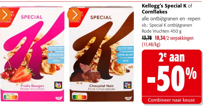 Promotie: Special K of Cornflakes