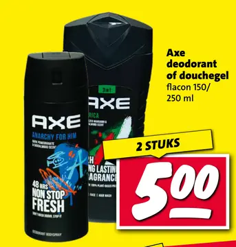 Aanbieding: Axe deodorant of douchegel
