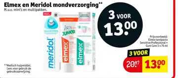 Aanbieding: Elmex en Meridol mondverzorging