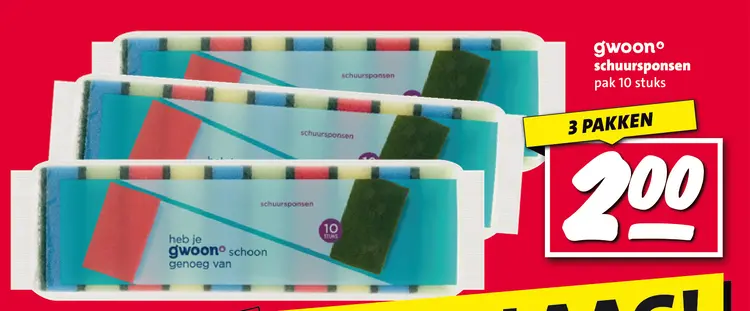 Aanbieding: schuursponsen