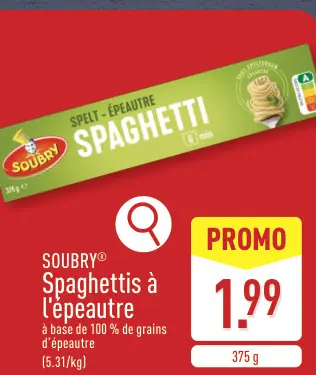 Offre: Spaghettis à l'épeautre