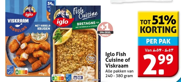 Aanbieding: Iglo Fish Cuisine of Viskraam