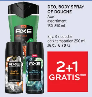 Aanbieding: Deo, body spray of douche