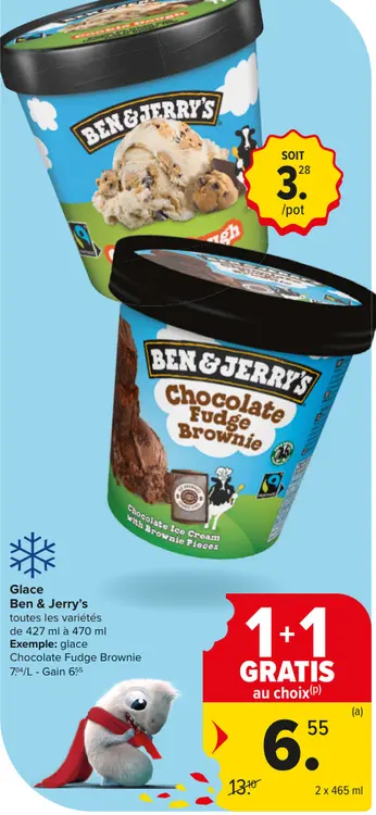 Offre: Glace Ben & Jerry's