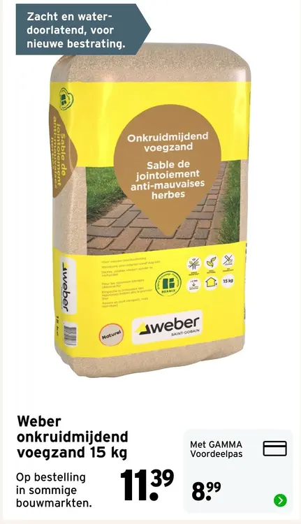 Aanbieding: Weber onkruidmijdend voegzand