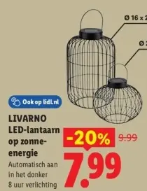 Aanbieding: LED-lantaarn op zonne-energie