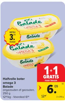 Aanbieding: Halfvolle boter omega 3