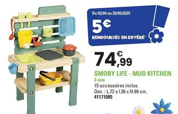 Offre: SMOBY LIFE - MUD KITCHEN