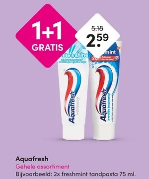 Aanbieding: Aquafresh Gehele assortiment