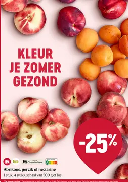 Aanbieding: Abrikoos, perzik of nectarine